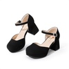 image:imageDREAM PAIRS Girls Dress Shoes Flower Platform HeelsBlack