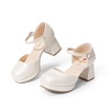 image:imageDREAM PAIRS Girls Dress Shoes Flower Platform HeelsIvory