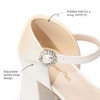 image:imageDREAM PAIRS Girls Dress Shoes Flower Platform HeelsIvory