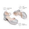 image:imageDREAM PAIRS Girls Dress Shoes Flower Platform HeelsSilver