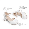 image:imageDREAM PAIRS Girls Dress Shoes Flower Platform HeelsWhite