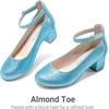 image:imageDREAM PAIRS Girls Dress Shoes Mary Jane High HeelsBlue