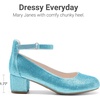 image:imageDREAM PAIRS Girls Dress Shoes Mary Jane High HeelsBlue