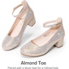 image:imageDREAM PAIRS Girls Dress Shoes Mary Jane High HeelsGold