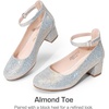 image:imageDREAM PAIRS Girls Dress Shoes Mary Jane High HeelsSilver