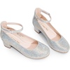 image:imageDREAM PAIRS Girls Dress Shoes Mary Jane High HeelsSilver
