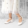 image:imageDREAM PAIRS Girls Dress Shoes Mary Jane High HeelsWhite