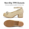 image:imageDREAM PAIRS Girls Dress Shoes Platform Chunky HeelsGold