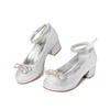 image:imageDREAM PAIRS Girls Dress Shoes Platform Chunky HeelsSilver