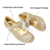 image:imageDREAM PAIRS Girls Mary Jane Flower Dress ShoesGoldglitter
