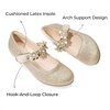 image:imageDREAM PAIRS Girls Mary Jane Flower Dress ShoesLight Gold