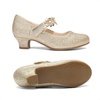 image:imageDREAM PAIRS Girls Mary Jane Flower Dress ShoesLight Gold
