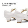image:imageDREAM PAIRS Girls Mary Jane Flower Dress ShoesWhite