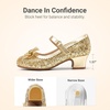 image:imageDREAM PAIRS Girls Princess Dress Shoes Toddler HeelsGold