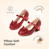 image:imageDREAM PAIRS Girls Princess Dress Shoes Toddler HeelsRed