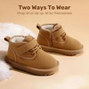 image:imageDREAM PAIRS Toddler Boys Girls Winter Ankle BootsCamel