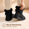 image:imageDREAM PAIRS Toddler Girls Winter Ankle Bow BootsAll Black