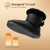 image:imageDREAM PAIRS Toddler Girls Winter Ankle Bow BootsAll Black