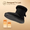 image:imageDREAM PAIRS Toddler Girls Winter Ankle Bow BootsBlack