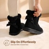 image:imageDREAM PAIRS Toddler Girls Winter Ankle Bow BootsBlack