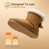 image:imageDREAM PAIRS Toddler Girls Winter Ankle Bow BootsChestnut