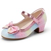 image:imageDREAM PAIRS Girls Princess Dress Shoes Toddler HeelsRainbow