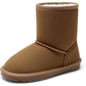 image:imageDREAM PAIRS Girls Boots Kids Boys Winter Mid BootCamel