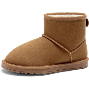 image:imageDREAM PAIRS Girls Boots Toddler Kids Winter ShoesLight Brown