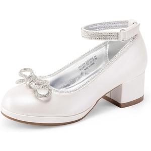 image:imageDREAM PAIRS Girls Dress Shoes Platform Chunky HeelsIvory
