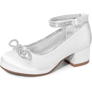 image:imageDREAM PAIRS Girls Dress Shoes Platform Chunky HeelsWhite