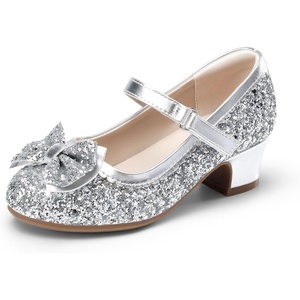 image:imageDREAM PAIRS Girls Princess Dress Shoes Toddler HeelsSilver