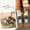 image:imageDREAM PAIRS Womens Genuine Leather Retro Barefoot SneakersDark Brown
