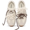 image:imageDREAM PAIRS Womens Genuine Leather Retro Barefoot SneakersGreyWhite