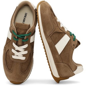 image:imageDREAM PAIRS Womens Genuine Leather Retro Barefoot SneakersDark Brown