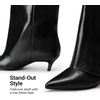 image:imageDREAM PAIRS FoldOver Knee High Fashion Boots for WomenBlackoily