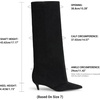 image:imageDREAM PAIRS FoldOver Knee High Fashion Boots for WomenBlacksuede