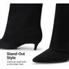 image:imageDREAM PAIRS FoldOver Knee High Fashion Boots for WomenBlacksuede