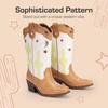 image:imageDREAM PAIRS Girls Cowboy Cowgirl Western BootsBeigeTan