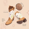 image:imageDREAM PAIRS Girls Cowboy Cowgirl Western BootsBeigeTan