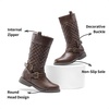 image:imageDREAM PAIRS Girls Knee High Riding BootsBrown