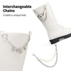 image:imageDREAM PAIRS Girls Riding Knee High BootsWhite