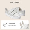 image:imageDREAM PAIRS Kids Sneakers Hook amp LoopsSilver