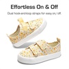 image:imageDREAM PAIRS Kids Sneakers Hook amp LoopsYellowFlower