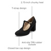 image:imageDREAM PAIRS Mary Jane Chunky Heels Wedding Dress ShoesBlack