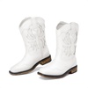 image:imageDREAM PAIRS Toddler Cowboy Cowgirl Western BootsWhite