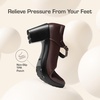 image:imageDREAM PAIRS Women Mary Jane Arch Support HeelsBrown
