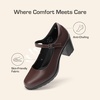 image:imageDREAM PAIRS Women Mary Jane Arch Support HeelsBrown