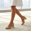 image:imageDREAM PAIRS Women Mary Jane Arch Support HeelsNude
