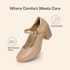 image:imageDREAM PAIRS Women Mary Jane Arch Support HeelsNude
