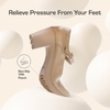 image:imageDREAM PAIRS Women Mary Jane Arch Support HeelsNude